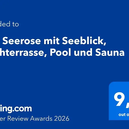 Bad Seerose Mit Seeblick, Dachterrasse, Pool Und Sauna Apartament *